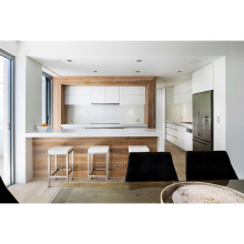 new model acrylic doors kitchen wooden kitchen cabinet aluminium kitchen furniture with waste bin